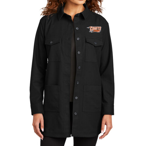 Women's Long Sleeve Twill Overshirt Thumbnail
